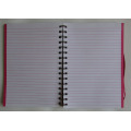 A5 Double Spiral PVC Protector Cover Notebook with Elastic Band